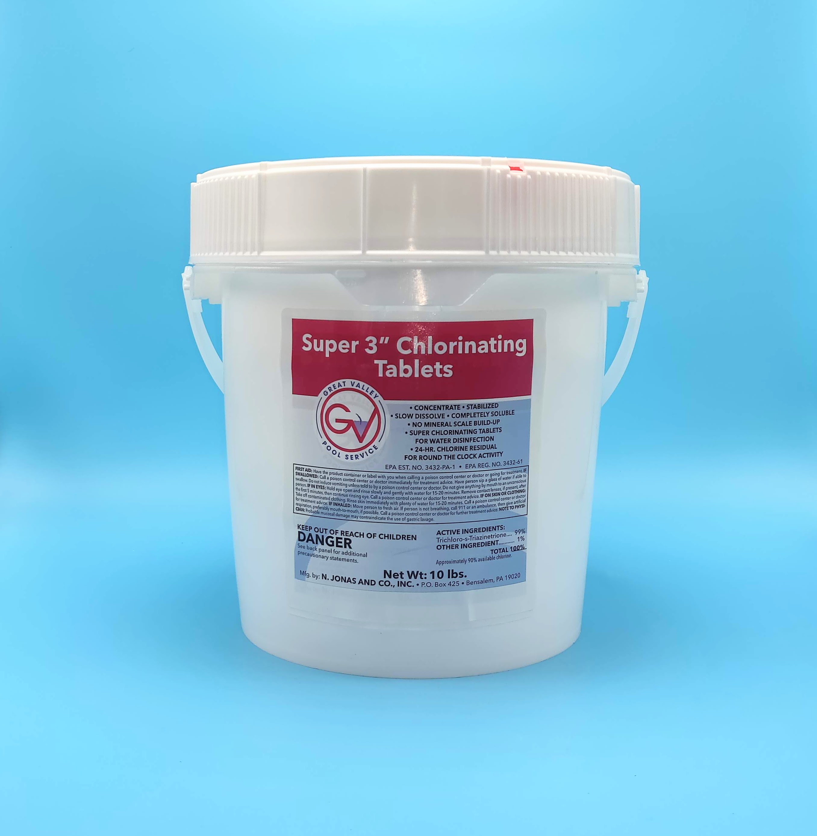 3IN CHLORINE TABS 10 LB